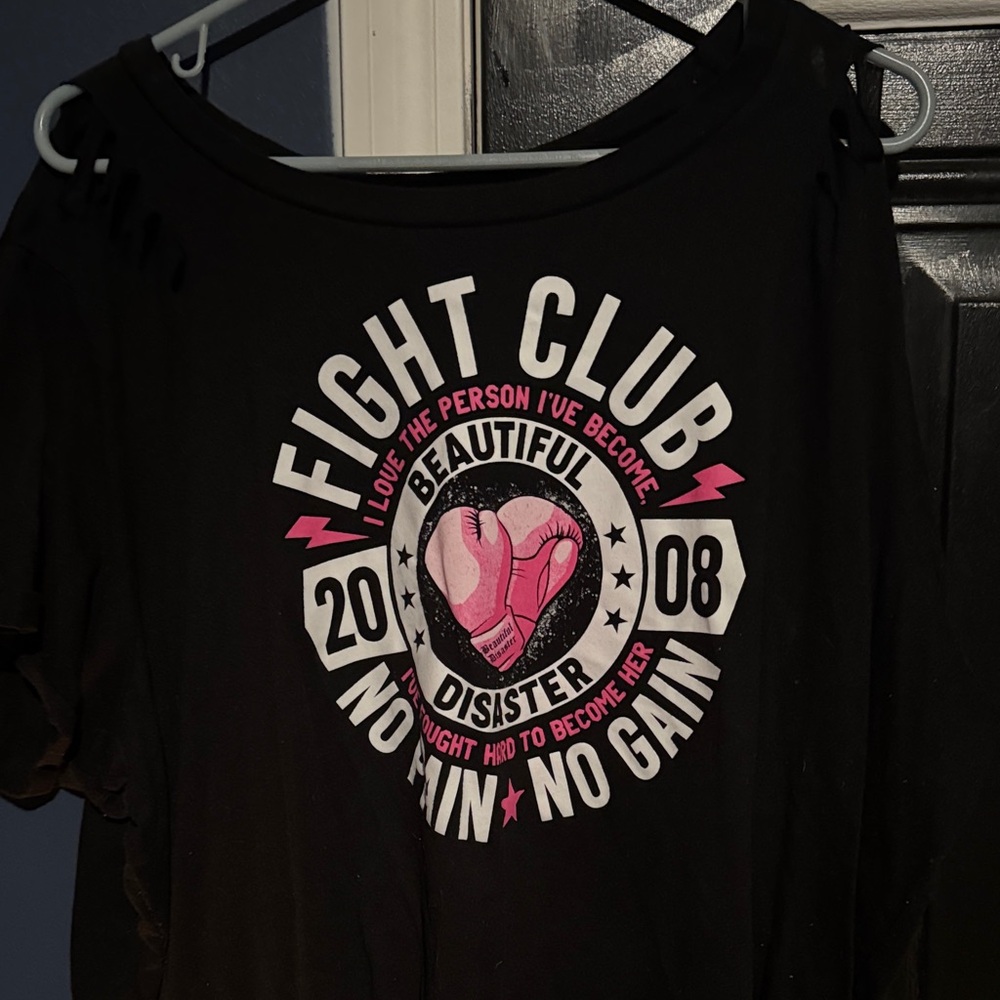 Black Fight Club Graphic Tee